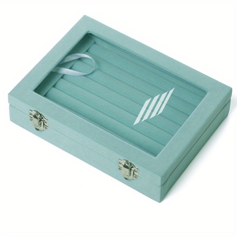 Flannelette 24 Grid Ornaments Earring Box